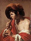 Famous Boy Paintings - Boy Playing Flute